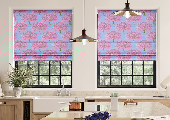 Classic Woodland, Spring Pastels - Motorised Roman Blind - Image 3